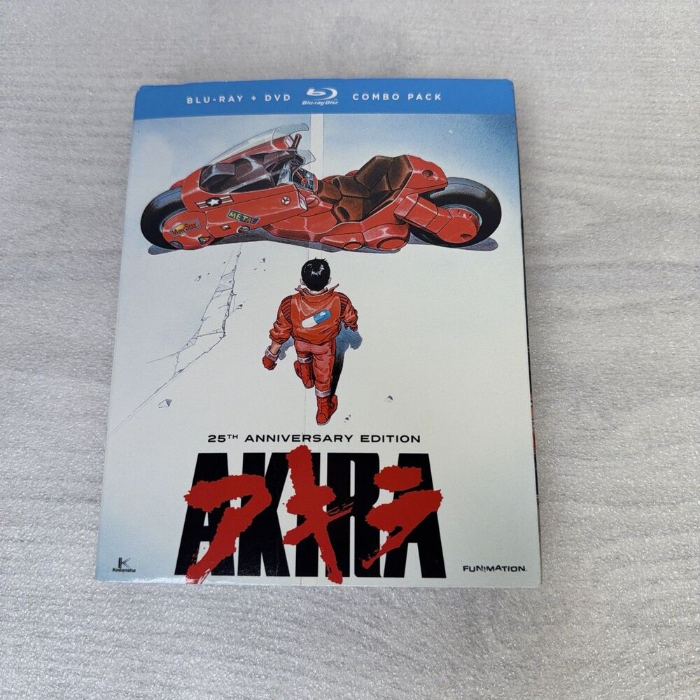 Akira (Blu-ray + DVD, 1988) Classic Anime w/ Slipcover NEW Sealed!